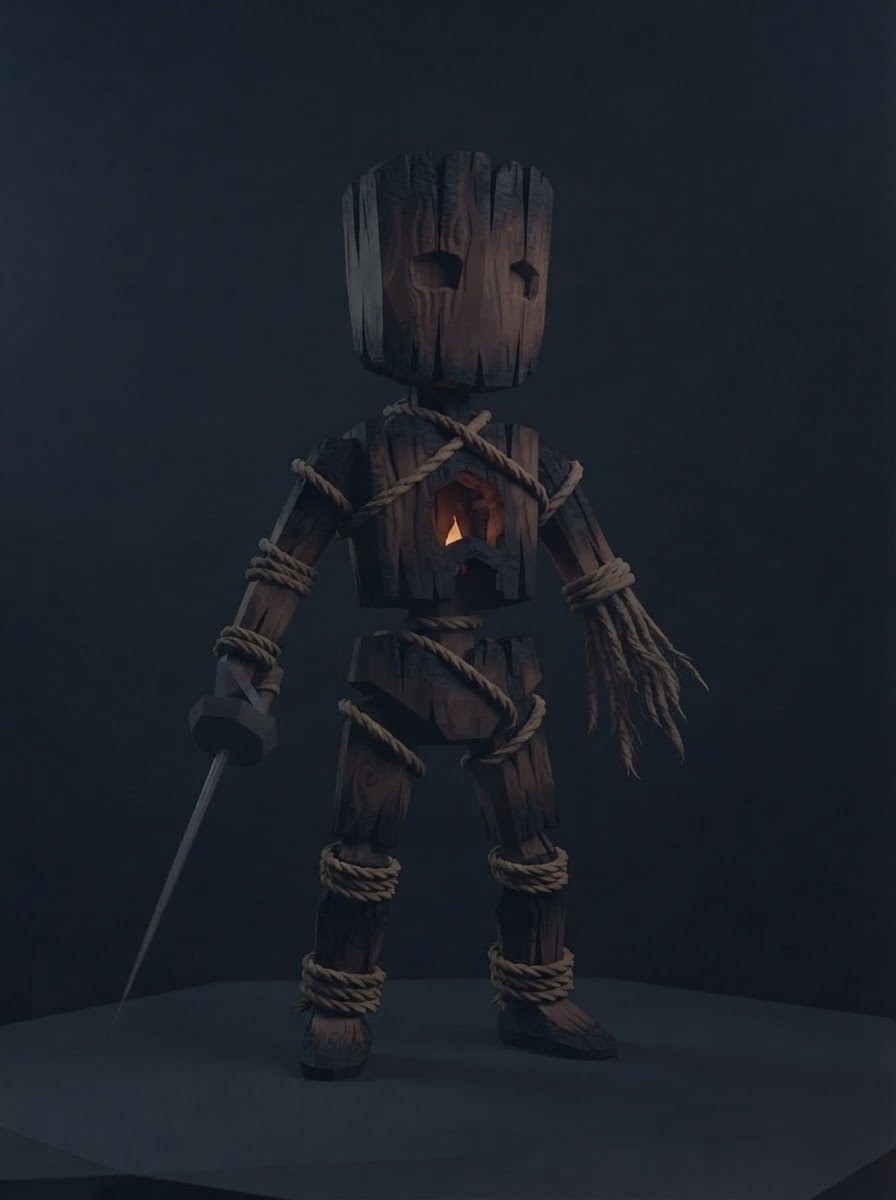 The ash puppet warrior — child