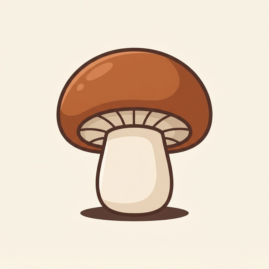 Image: flat vector illustration, chunky rounded shapes, t
