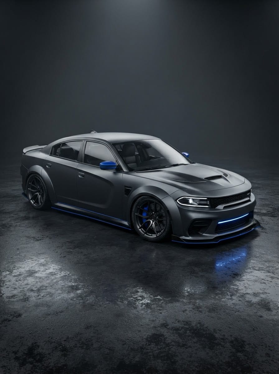 Tuned street racer sedan