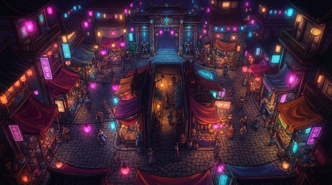 The Neon Night Bazaar