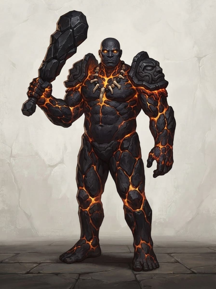 Titán de lava — Volcánico