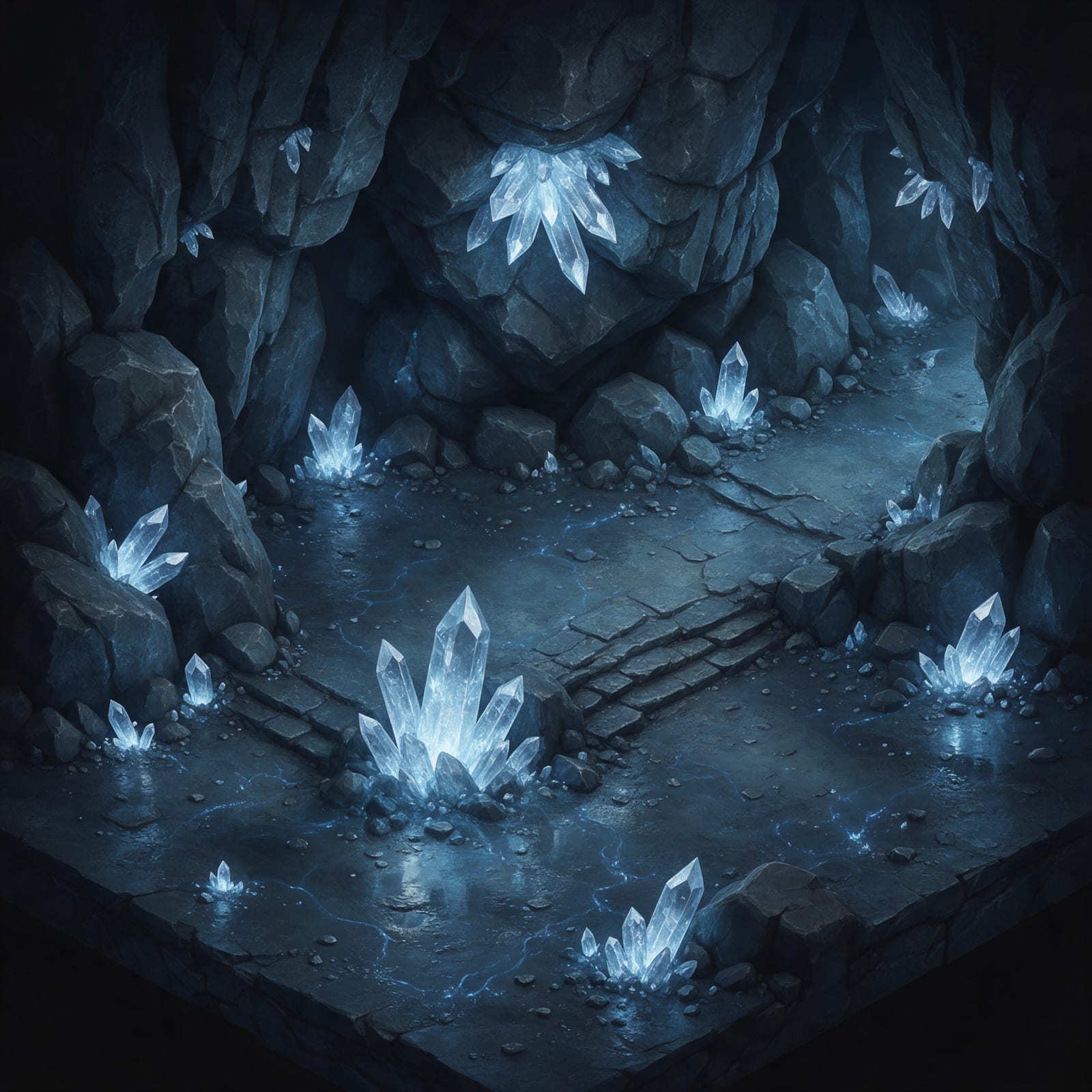 Crystal Cavern Floor Tile