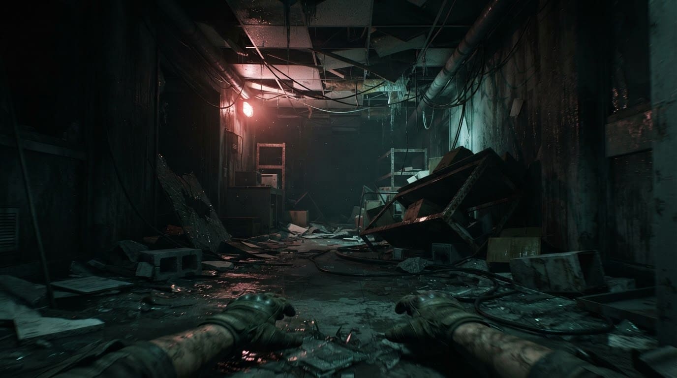 Crawl through collapsed research labs