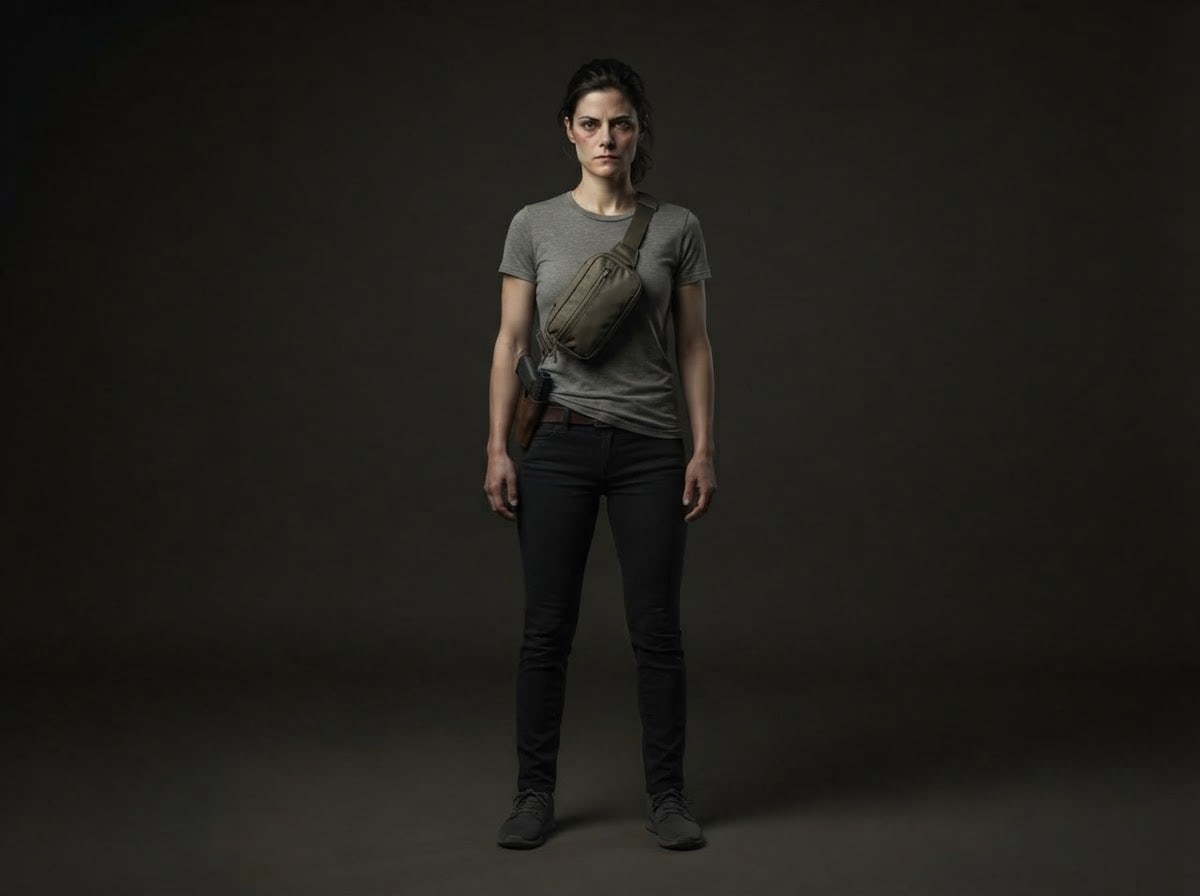 Civilian with concealed carry rig
