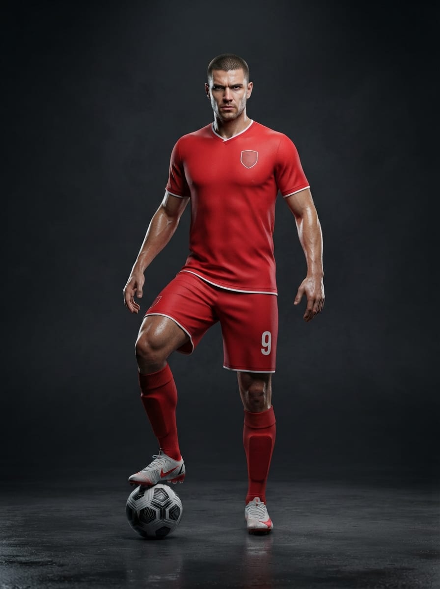 Explosive pace striker