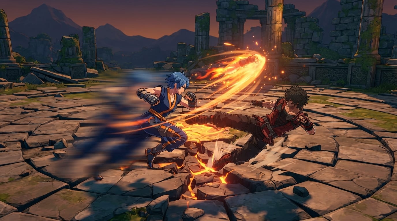 Dodge and punish hard