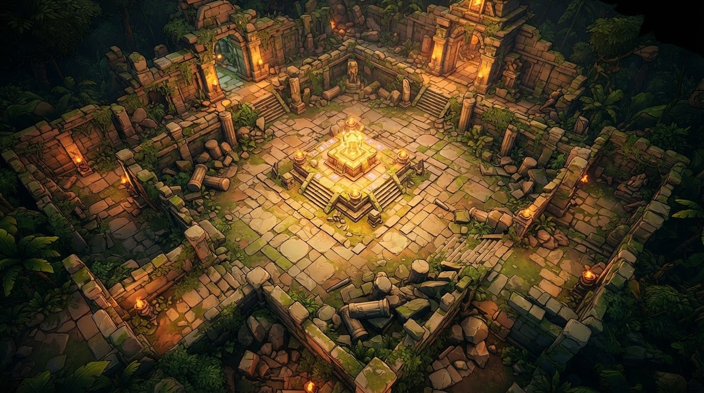 Ruined ancient temple