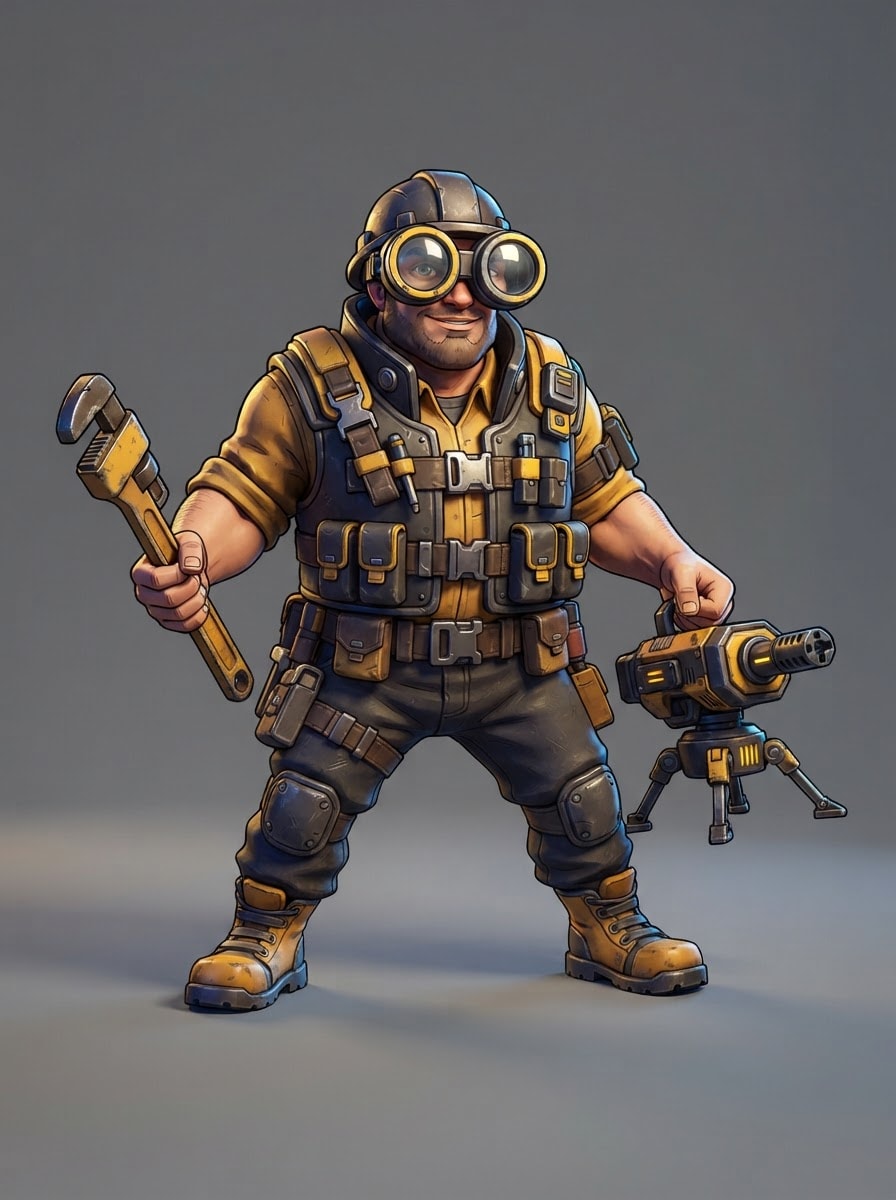 Turret-building engineer