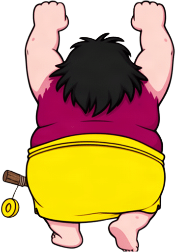 Magenta Caveman Sprite