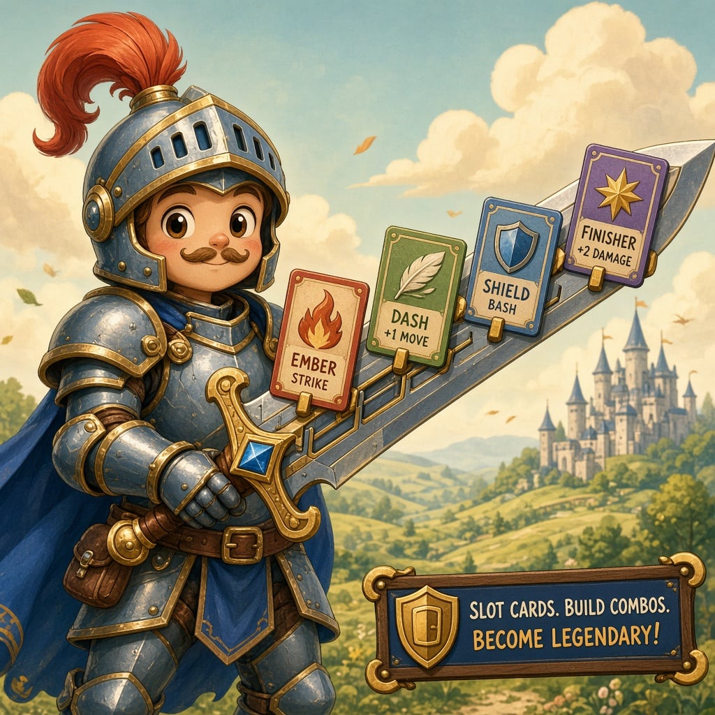 Whimsical Card Knight