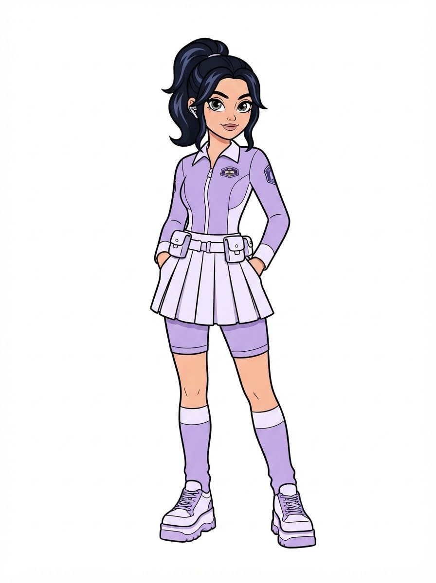 Melhor amiga — cartoon espiã 2D