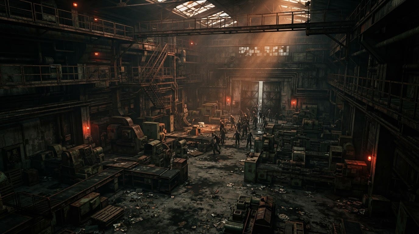 Verlassene Industriefabrik