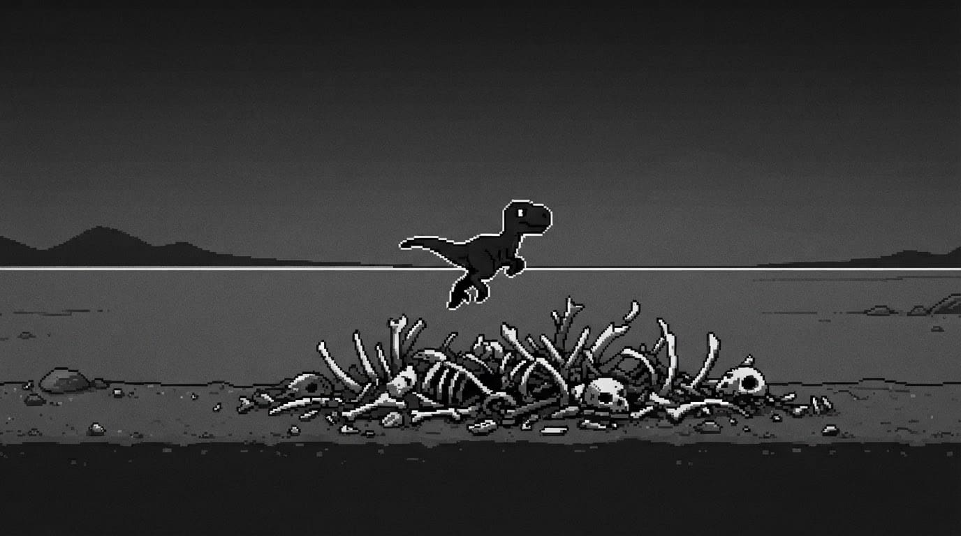 Leaping over bone piles