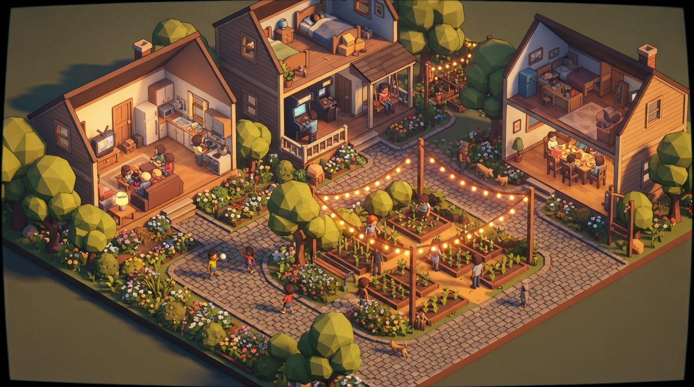 Watch a thriving neighborhood come alive
