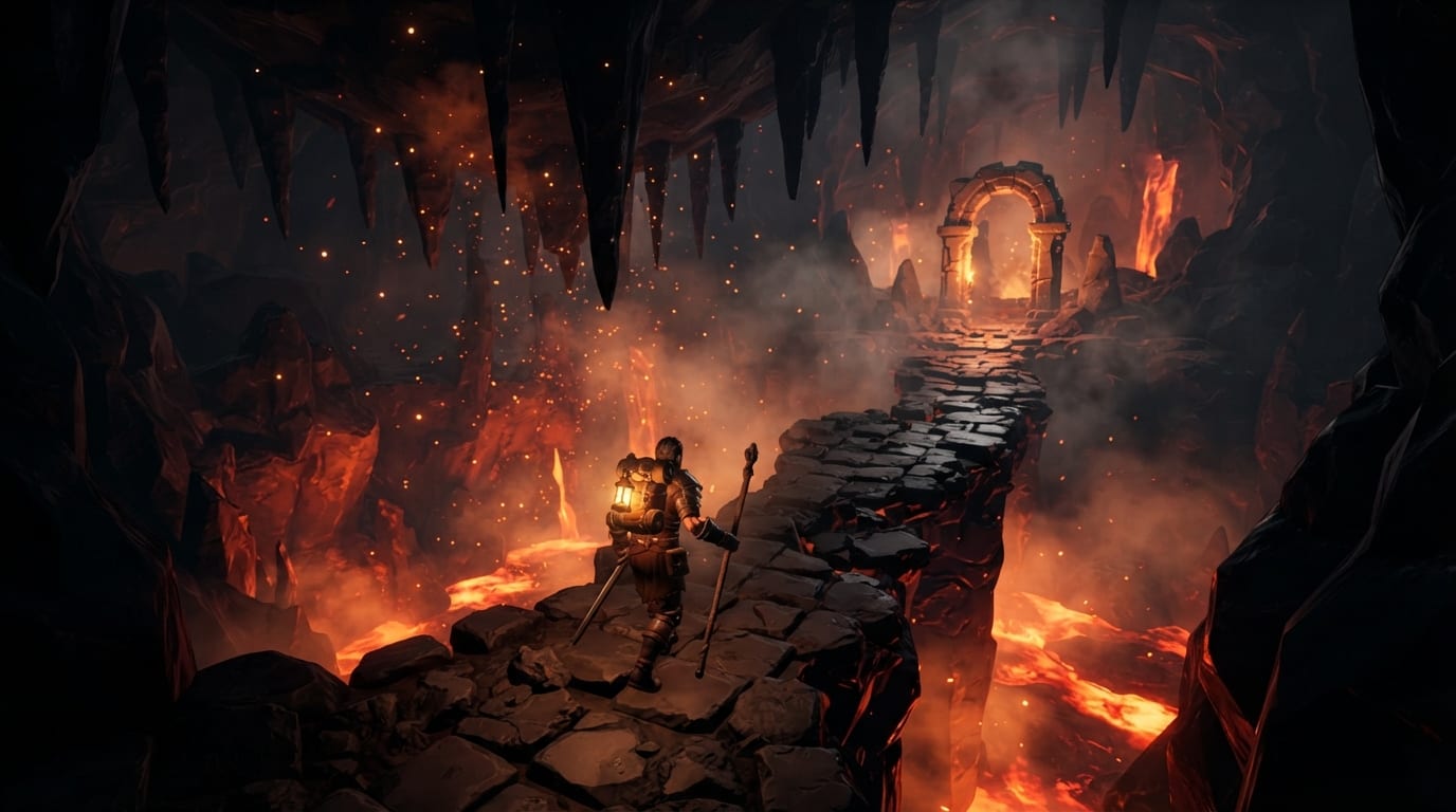 Vulkanische Lavahöhle