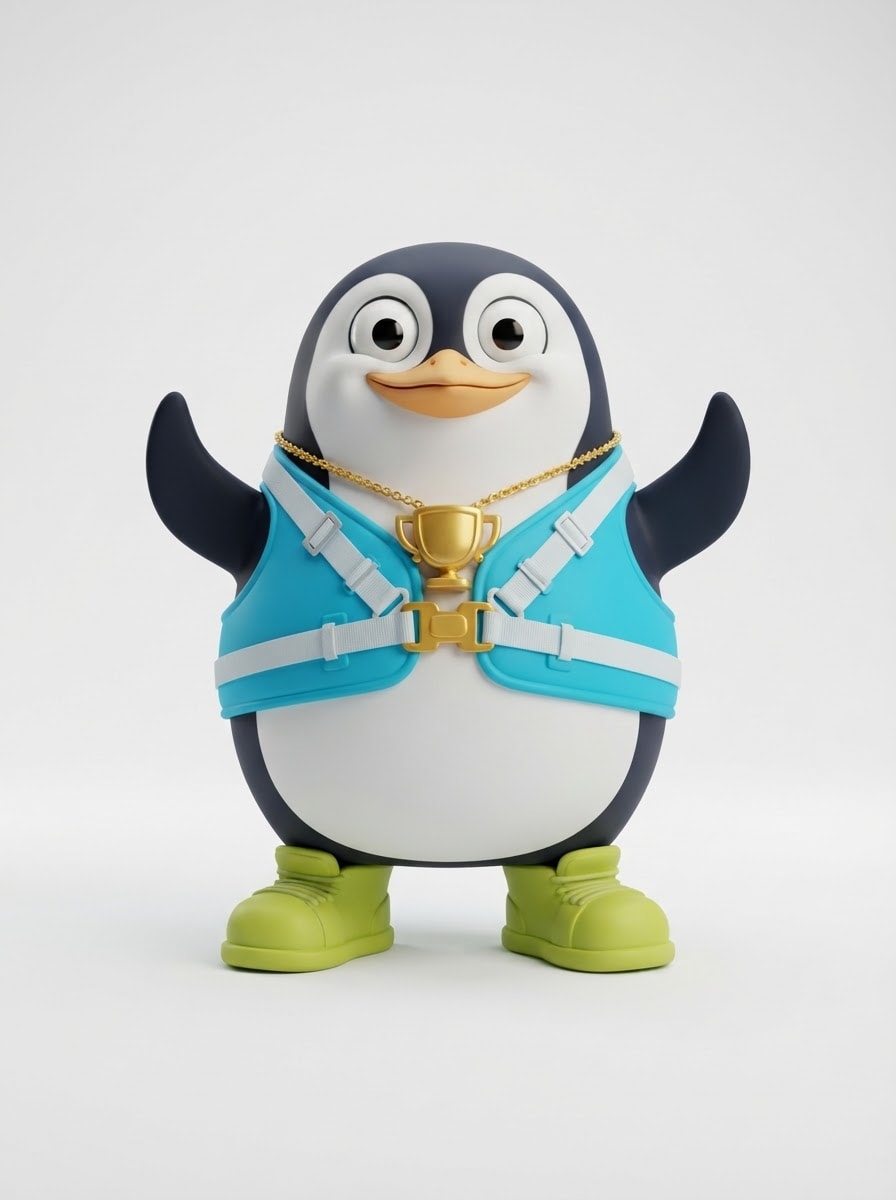 A champion penguin racer