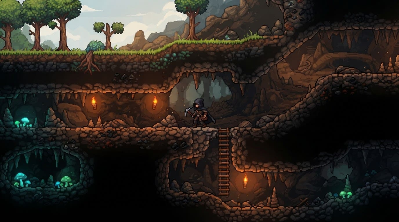 Bosque subterráneo de piedra