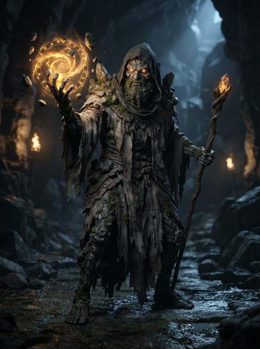 Hechicero de piedra viviente