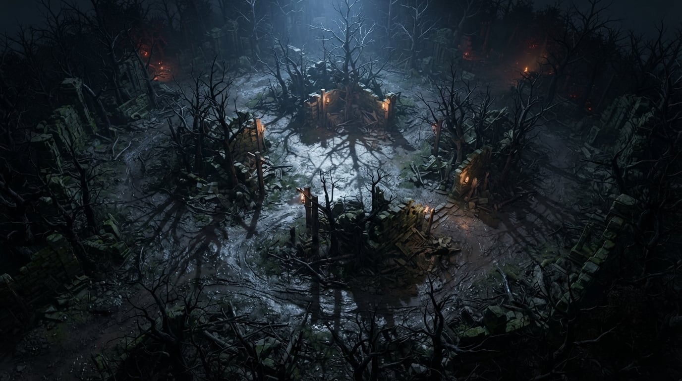 Bosque de árboles muertos