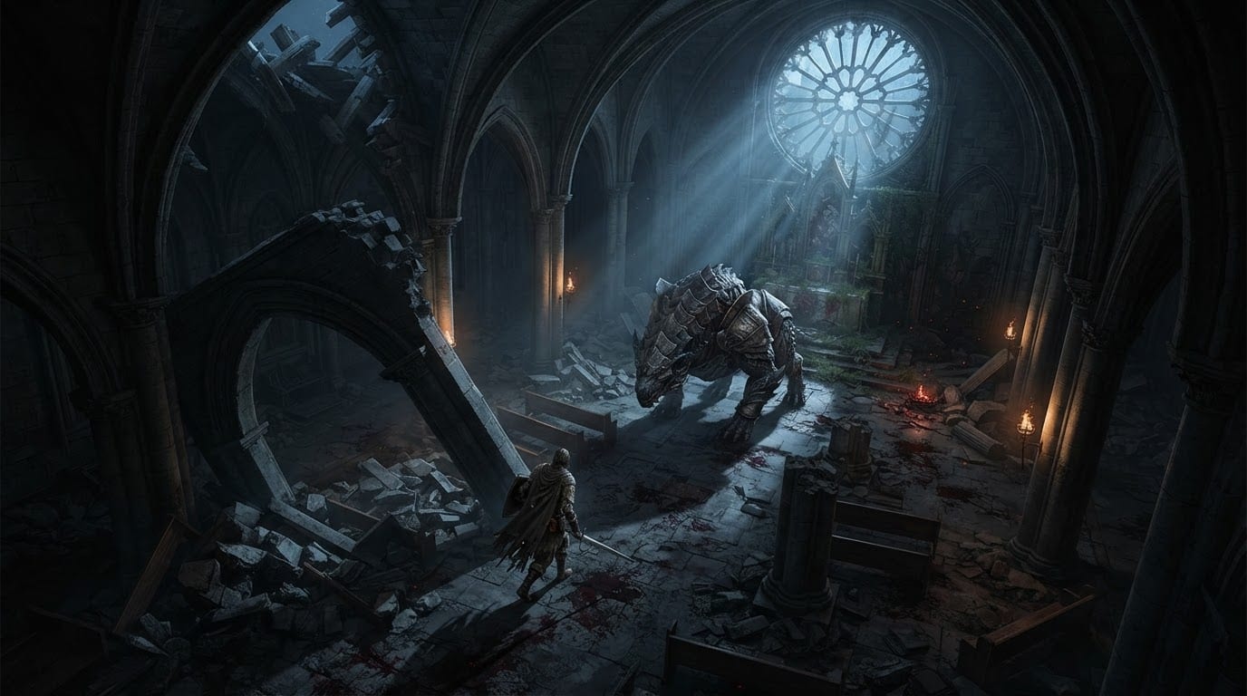 Caza al jefe en las ruinas