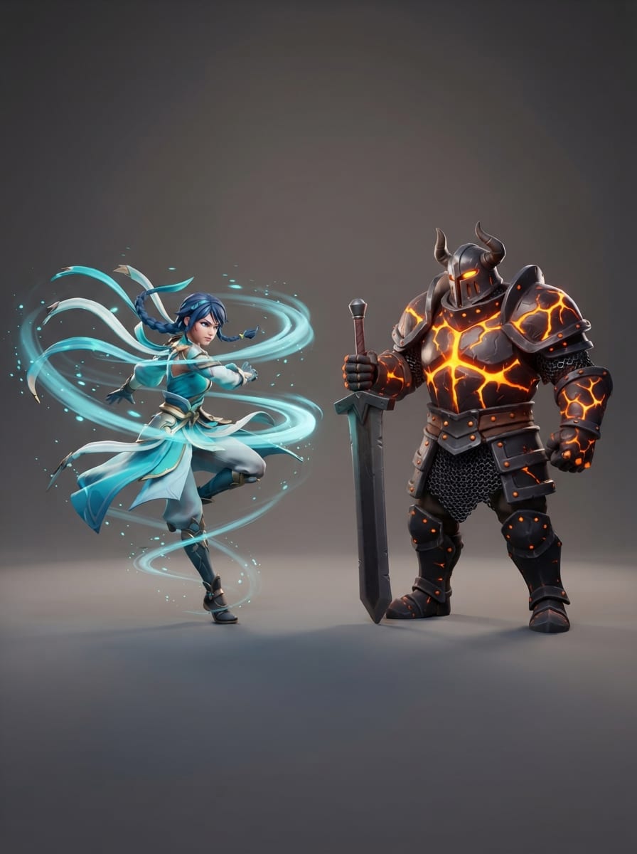 The Wind Dancer vs Magma Knight