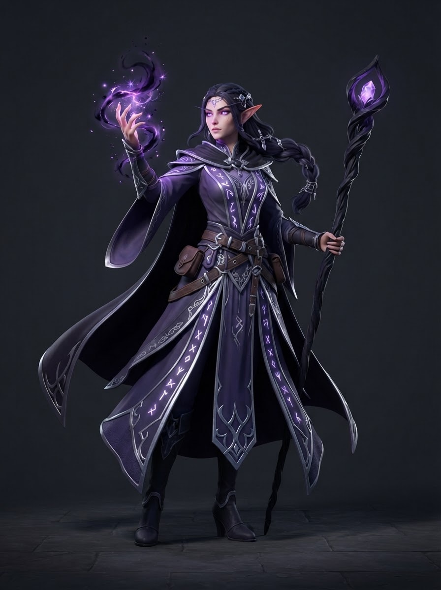 Hechicera de sombras arcanas