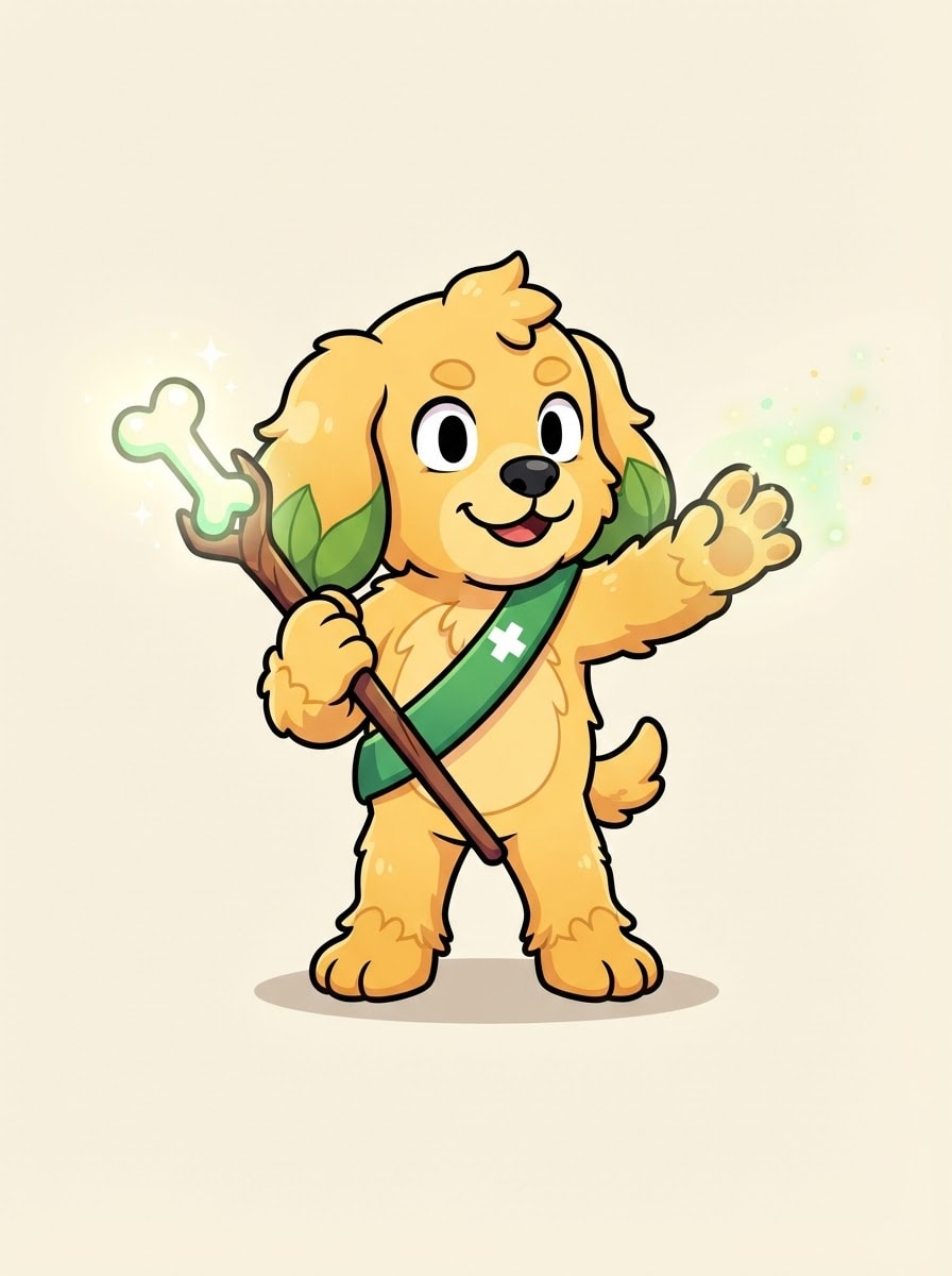 Pip the healer dog