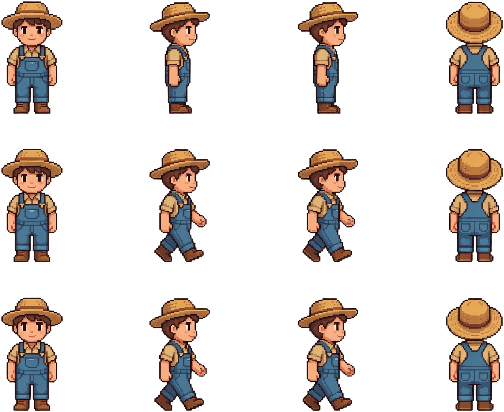 Farmhand Hero Sheet 4-Direction