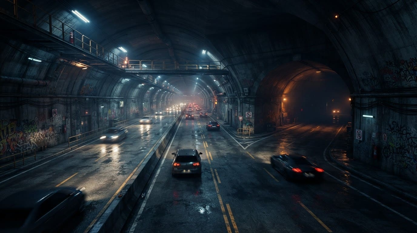 Underground highway tunnel network