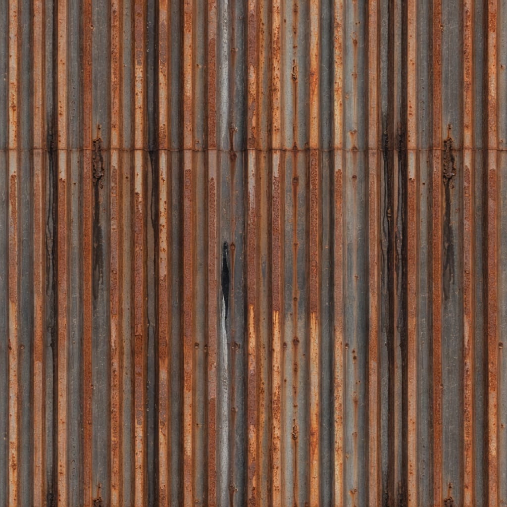 AfterGrid Rusty Corrugated Metal Texture