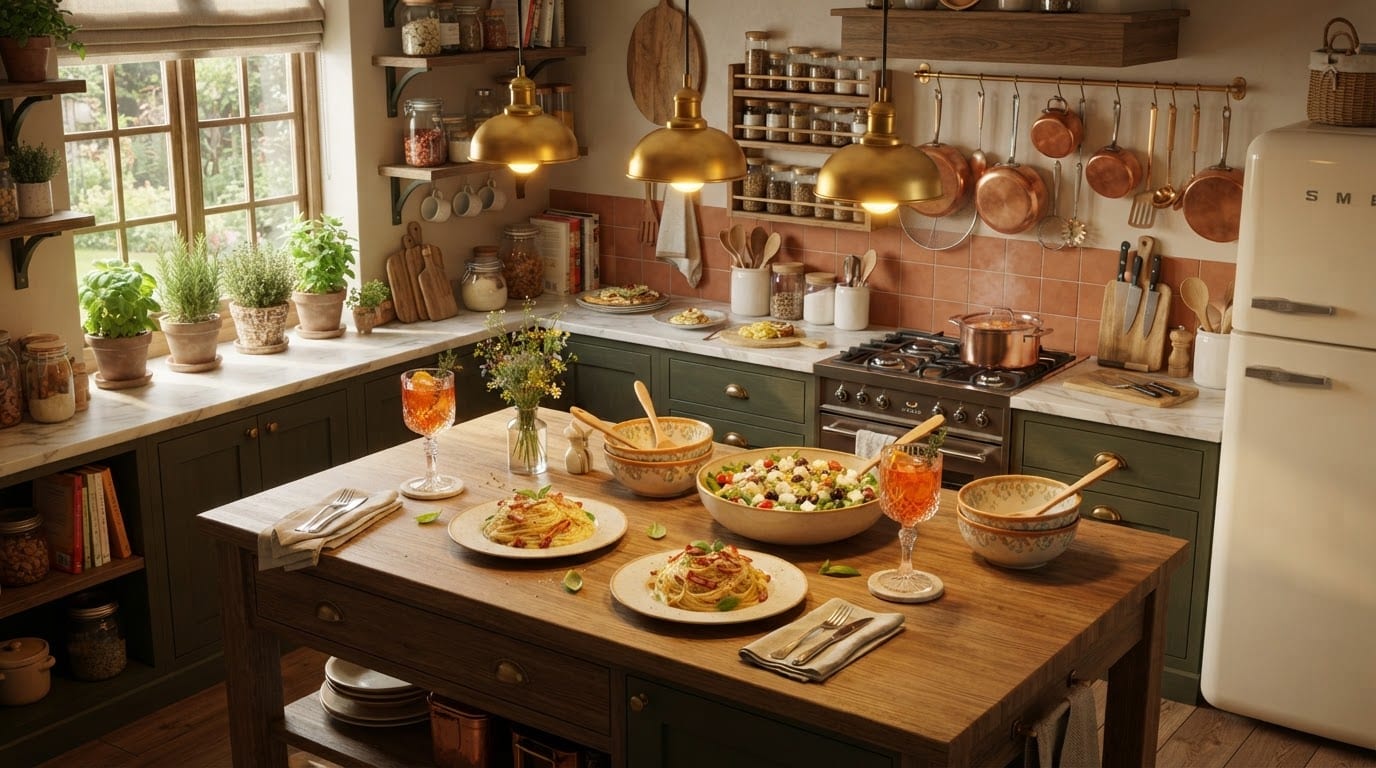 Serve a full spread of food