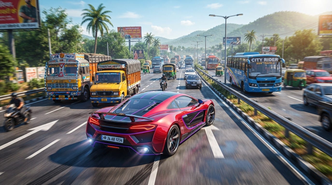 Weave through dense city traffic