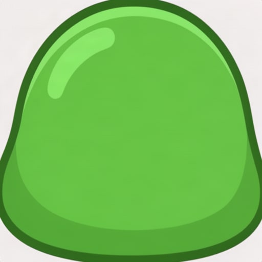 Featureless Green Slime Blob
