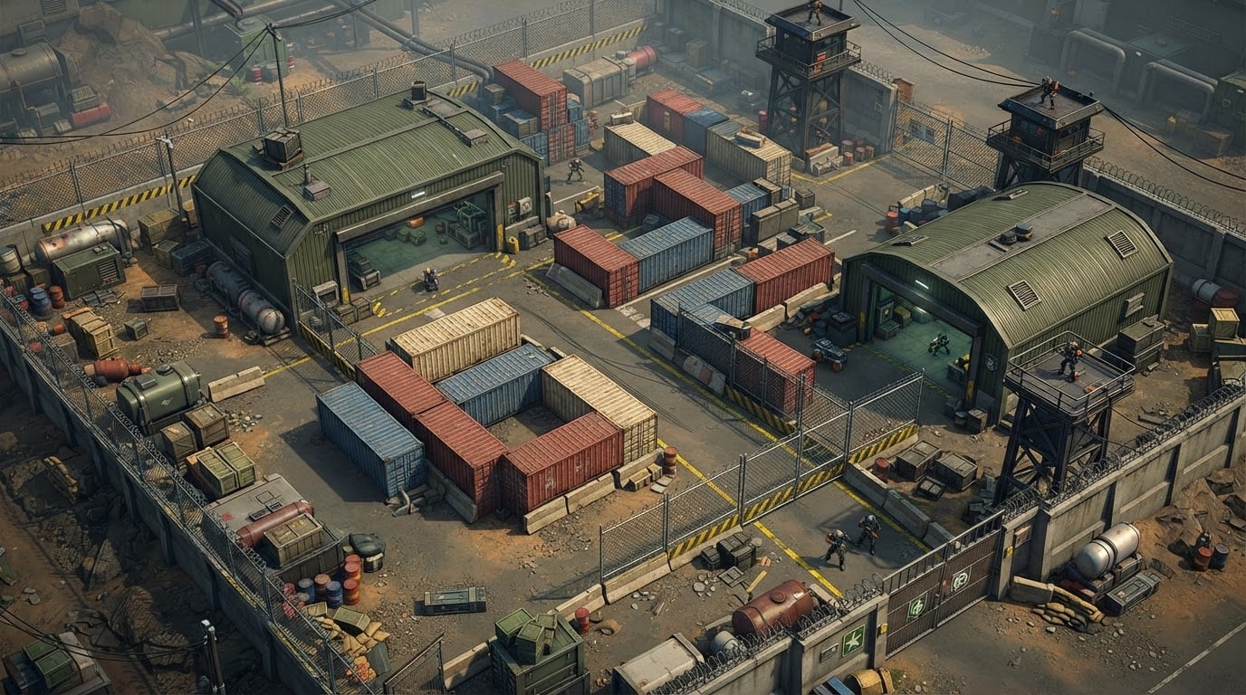 Base militaire industrielle