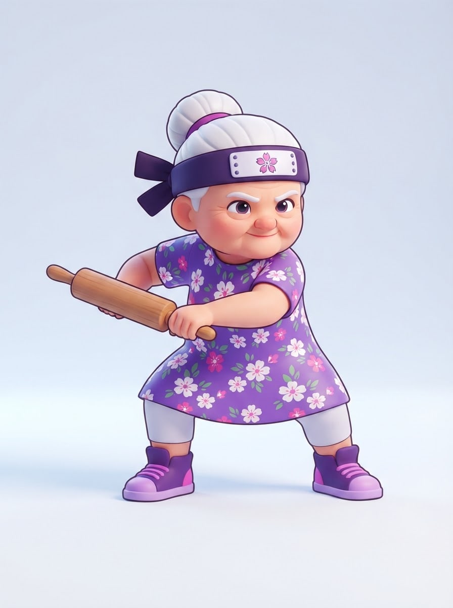 Avó ninja veloz