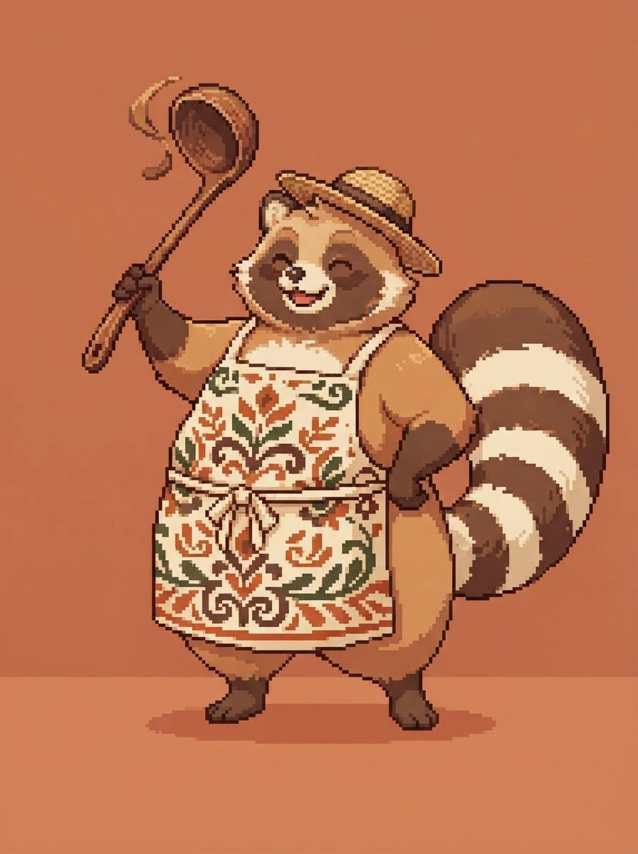Bunta the tanuki chef