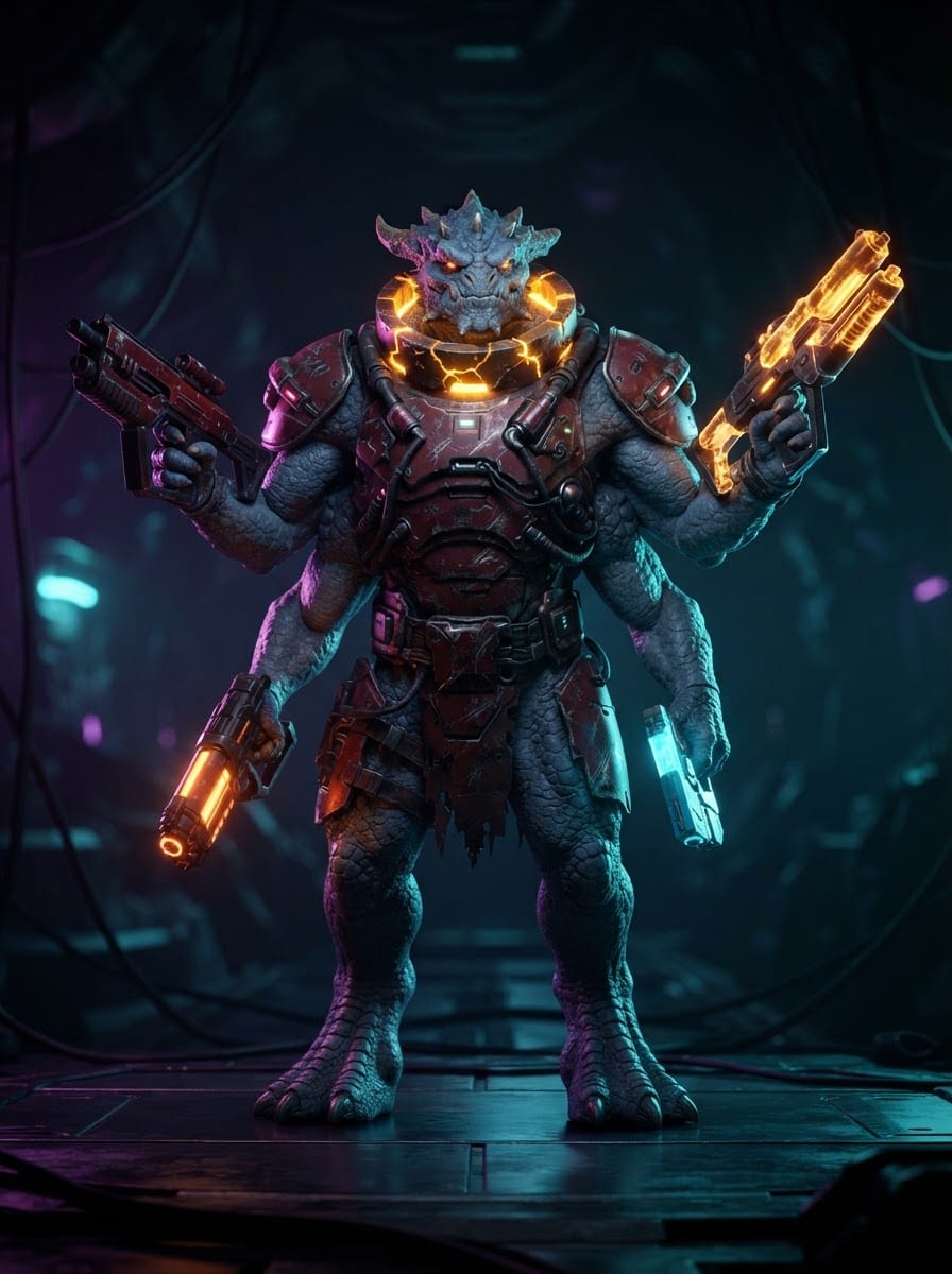 Rogue alien defector warrior