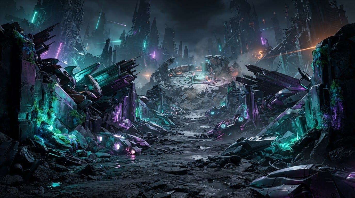 Alien mega-city ruins Dross