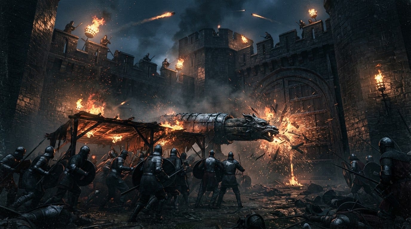 Siege and breach enemy gates