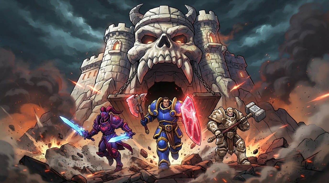 Storm Castle Grayskull's gates