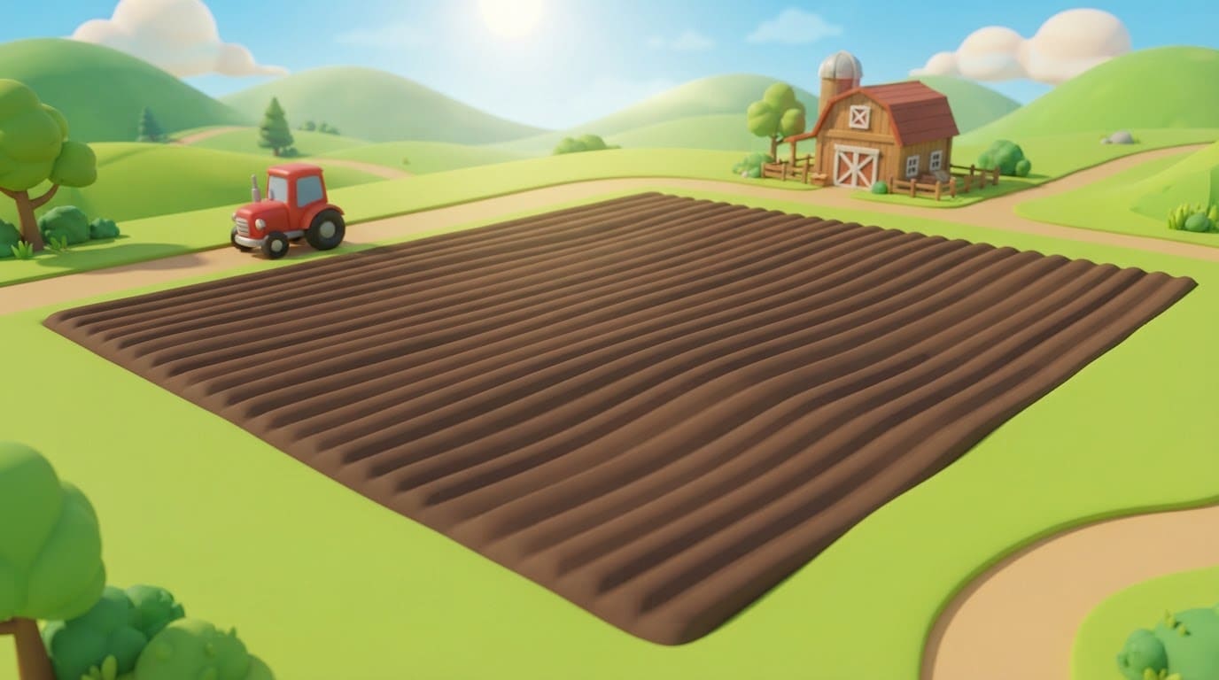 Plant seeds on bare soil