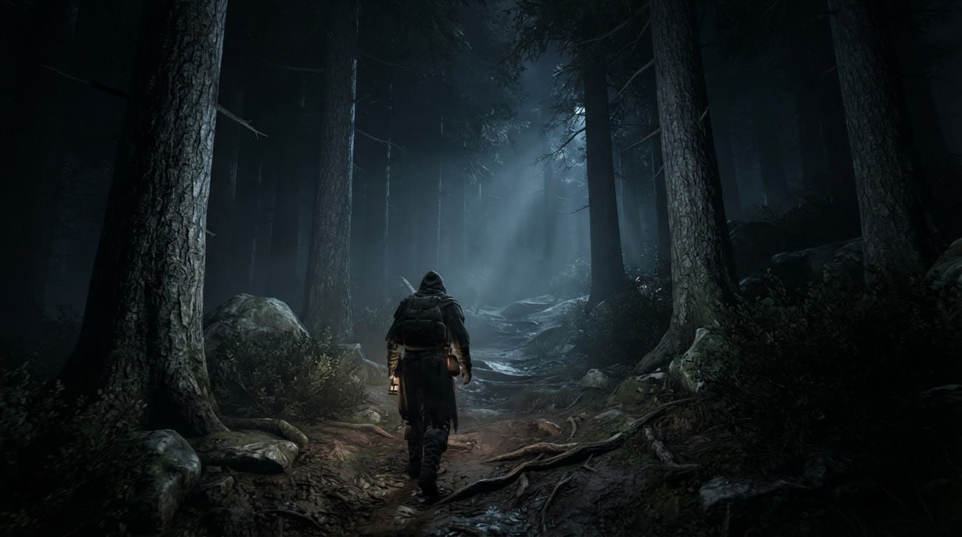 The ancient pine forest