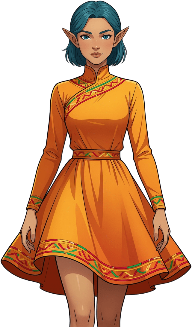 Thaloria Festival Dress