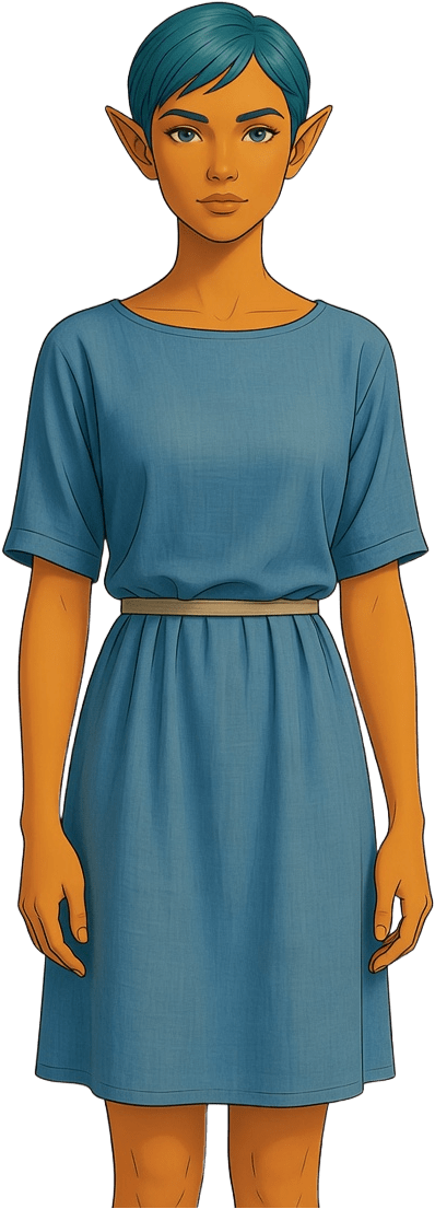 Thaloria Linen Tunic