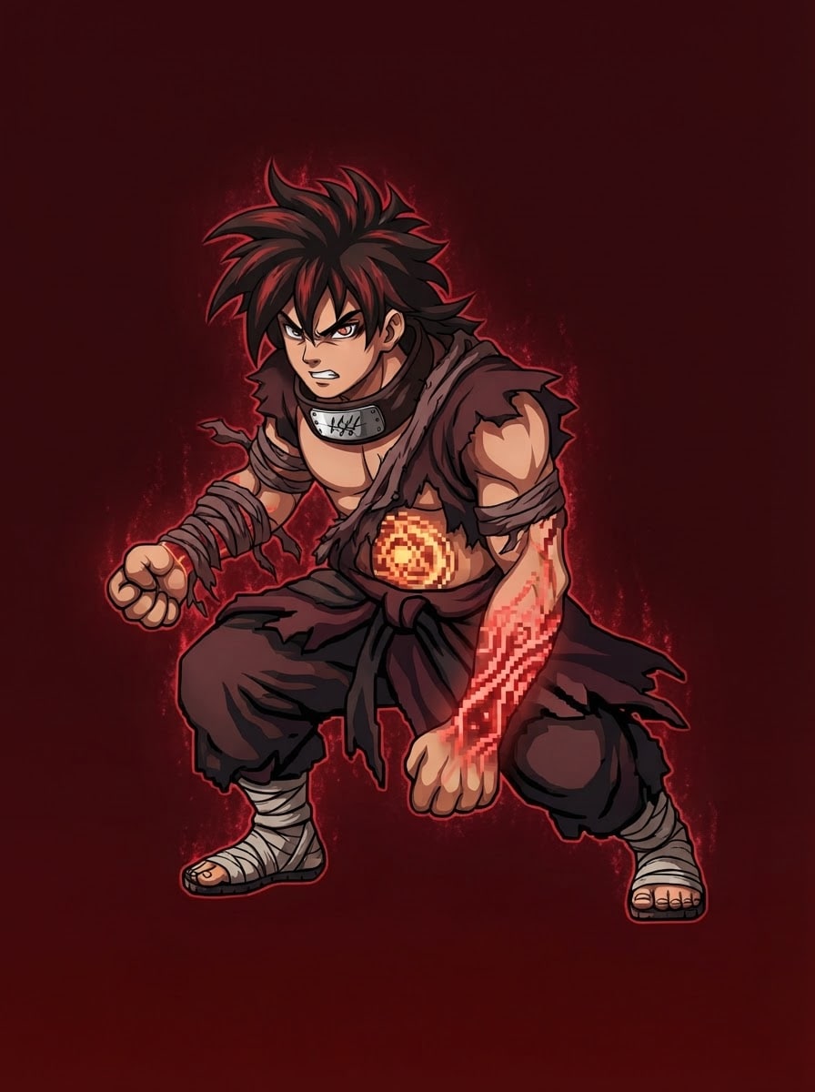 Jinchuriki Selvagem — Estilo Anime Ninja