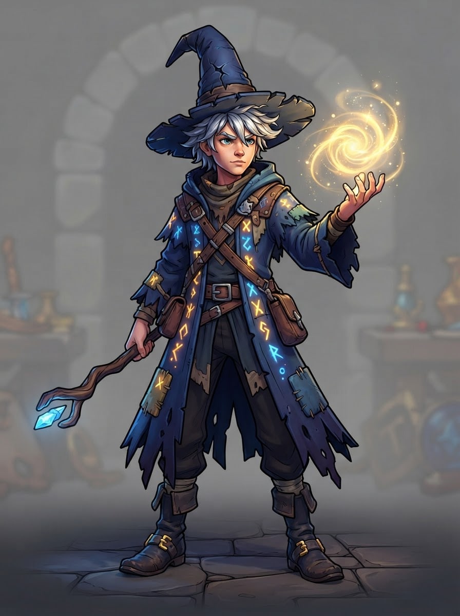 Young wandering sorcerer