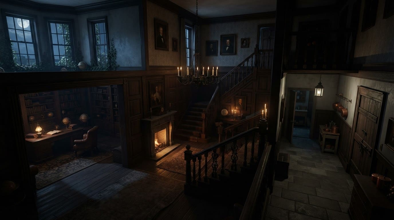 An isolated manor estate