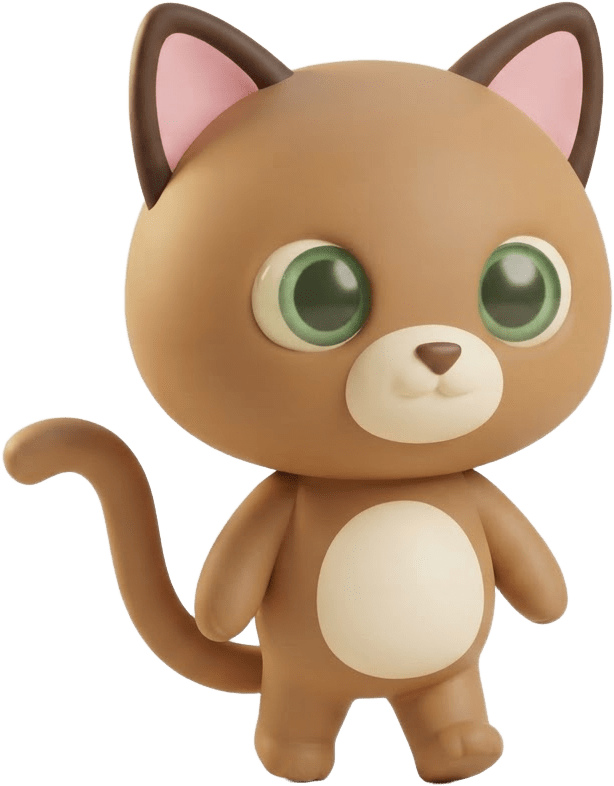 Image: Premium cozy mobile game art, stylized 3D miniatur