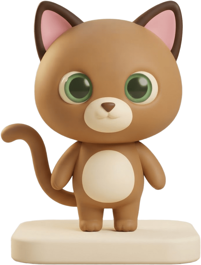Image: Premium cozy mobile game art, stylized 3D miniatur