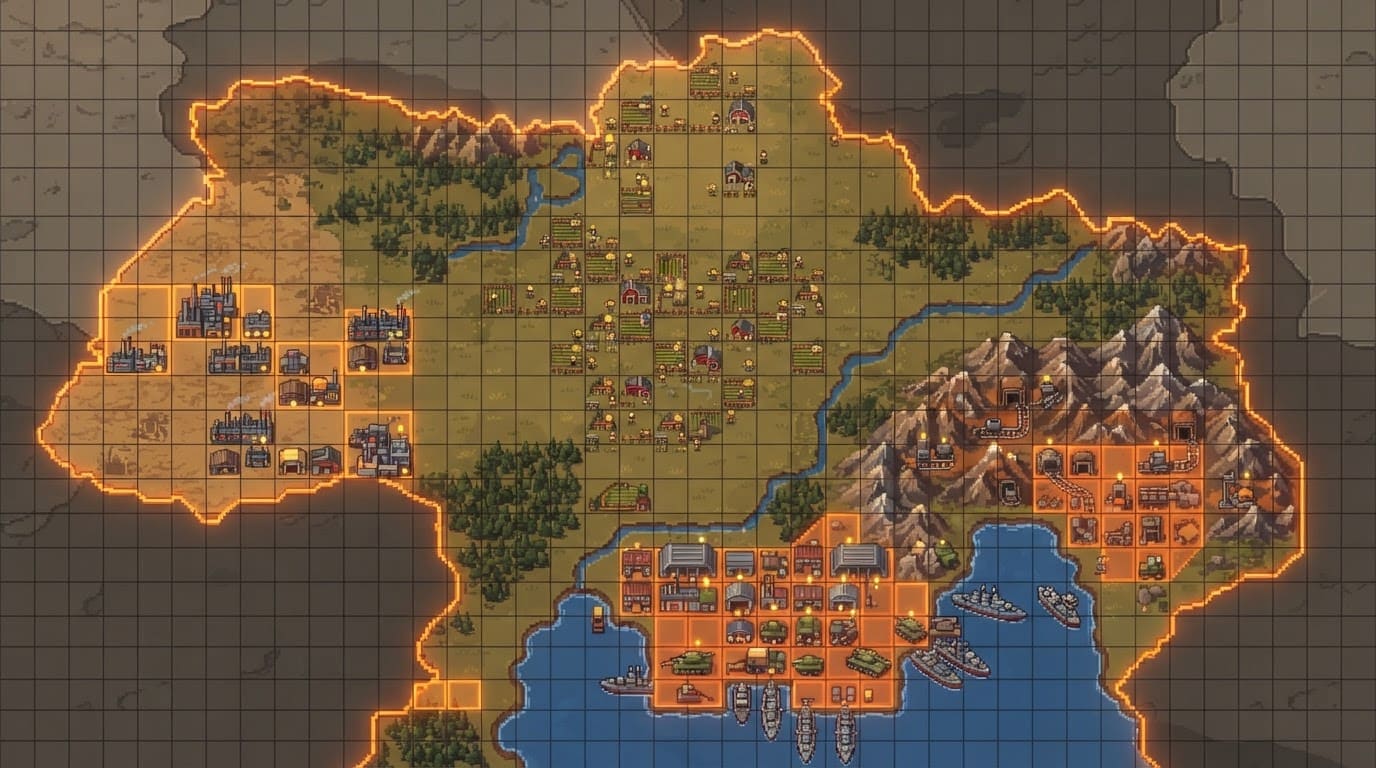 Build cities and fund armies